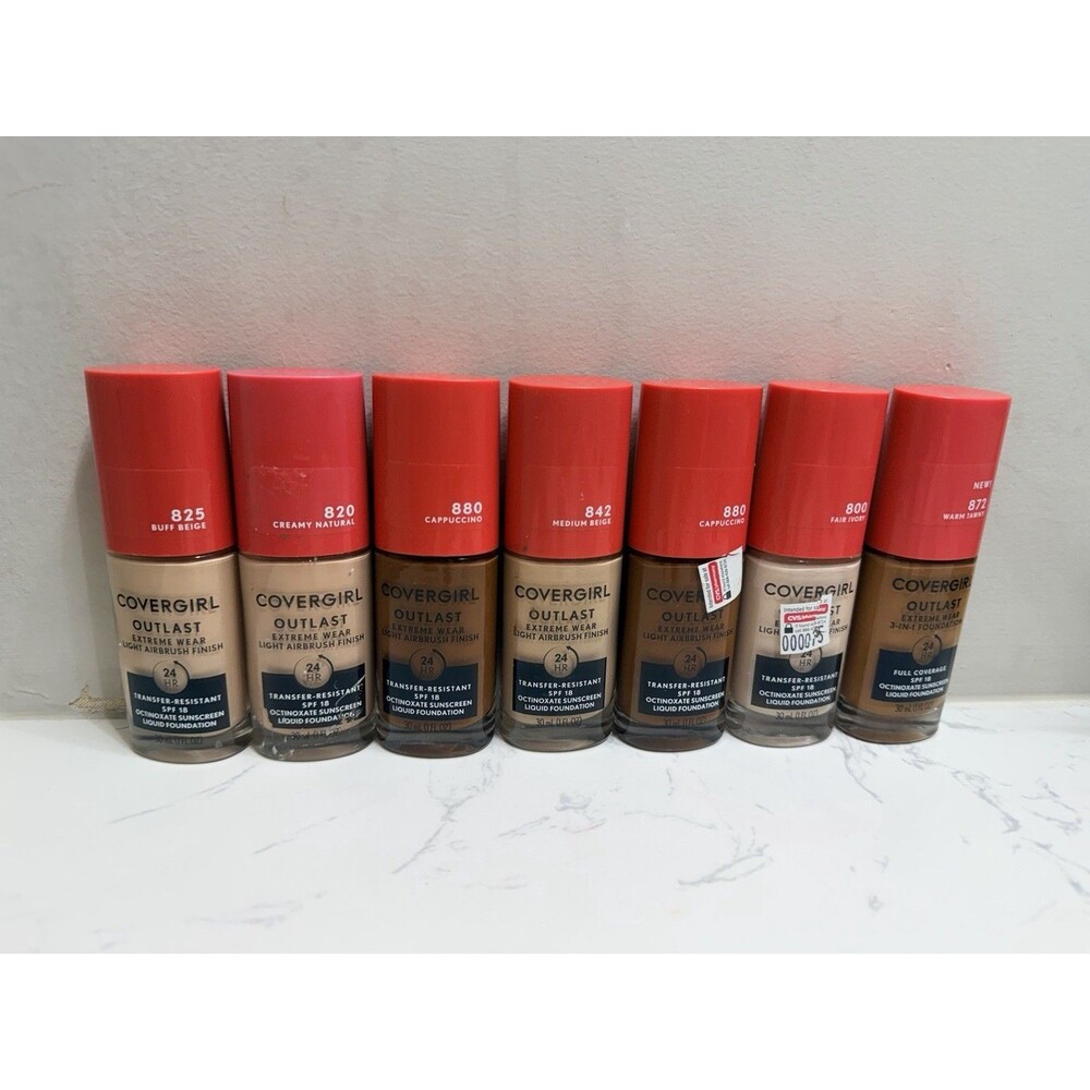 COVERGIRL Outlast Foundation & Makeup Bundle Lot Multiple Shades